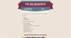 Desktop Screenshot of ossmanifesto.org