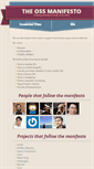 Mobile Screenshot of ossmanifesto.org