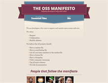 Tablet Screenshot of ossmanifesto.org